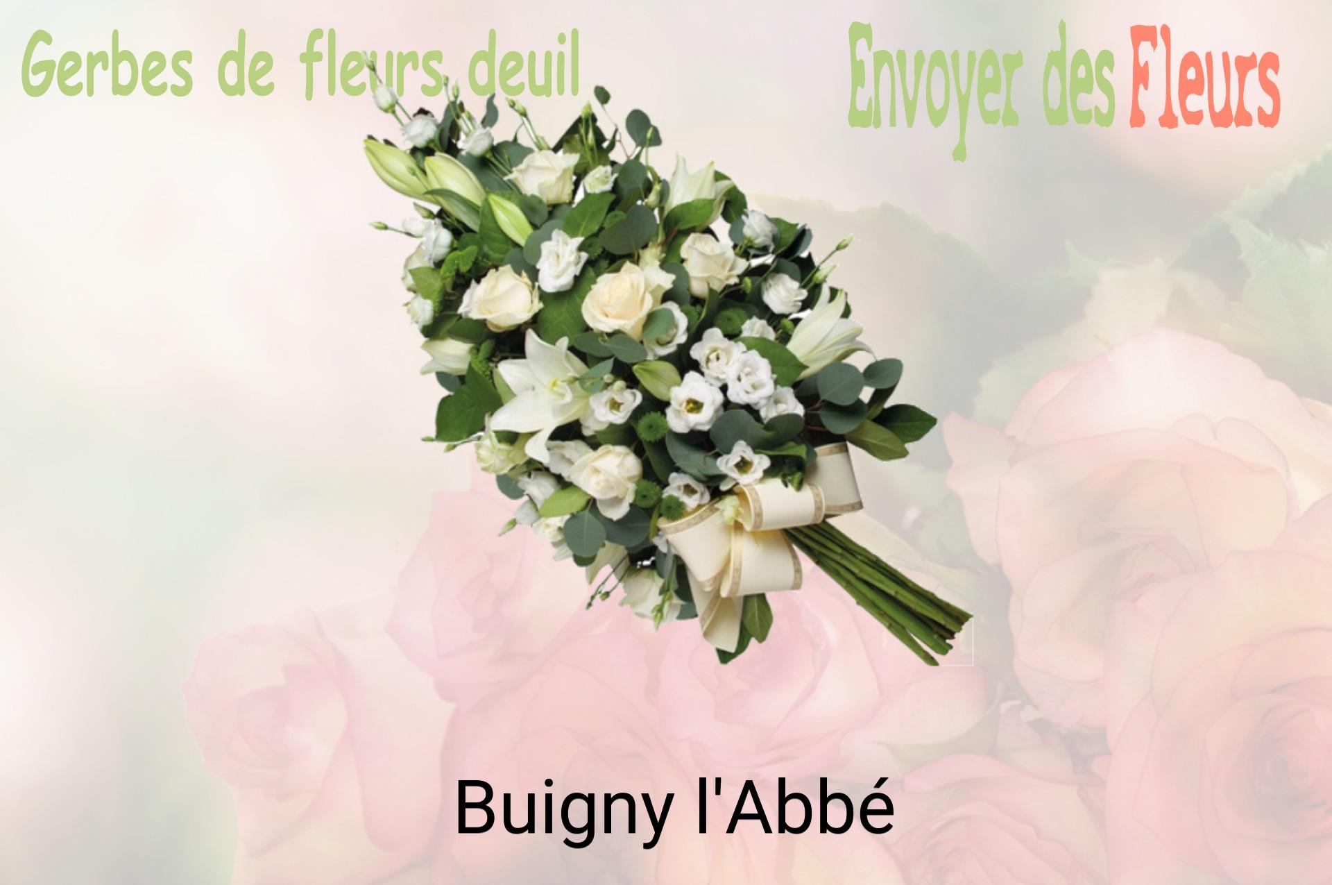 Gerbe de fleurs de deuil livrée à Buigny-l'Abbé